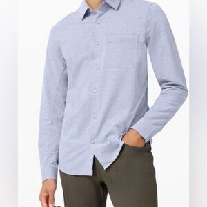 Lululemon Mens’ Shirt Commission Long Sleeve Vented Business Casual Blue Sz M